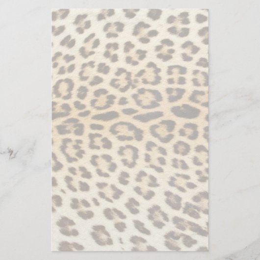 Leoparhaar Briefpapier (Vorderseite)