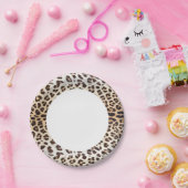 Leoparhaar Pappteller (Party)