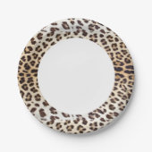 Leoparhaar Pappteller (Vorderseite)