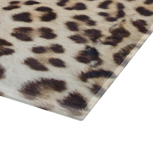 Leoparhaar Schneidebrett (Ecke)