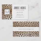 Leoparhaar Visitenkarte (Vorne/Hinten)