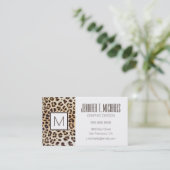 Leoparhaar Visitenkarte (Stehend Vorderseite)
