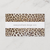 Leoparhaar Visitenkarte (Rückseite)