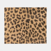Leopart Fleece Blanket (Vorderseite (Horizontal))