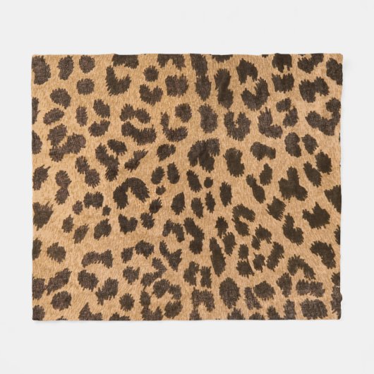 Leopart Fleece Blanket (Vorderseite (Horizontal))