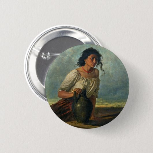 Leopold Carl Muller - Junge Sinti und Roma am Brun Button (Vorne & Hinten)