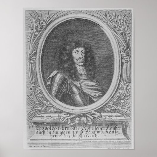 Leopold I., Heiliger Römischer Kaiser Poster (Vorne)