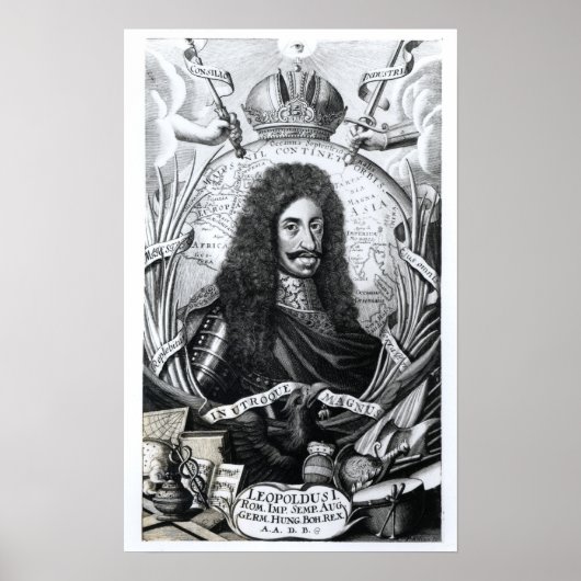 Leopold I. , König von Ungarn und Heiliger Römer Poster (Vorne)