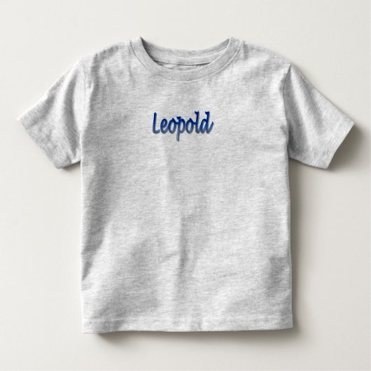 Leopold Kleinkind-Geldstrafe-Jersey-T - Shirt (Vorderseite)