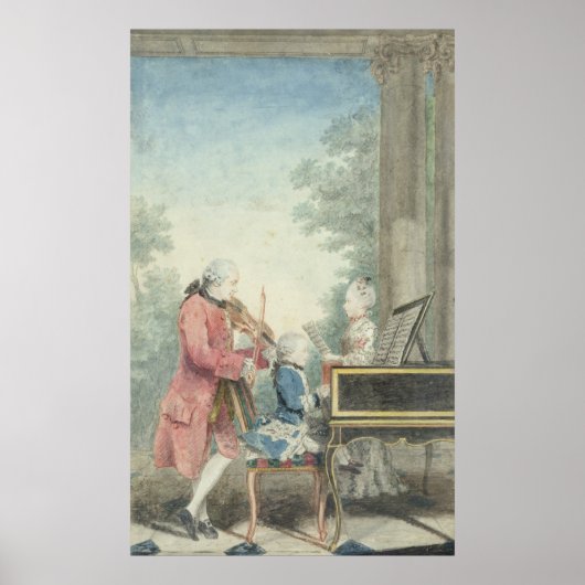 Leopold Mozart und seine Kinder Wolfgang Poster (Vorne)