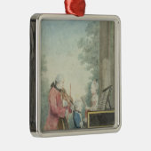 Leopold Mozart und seine Kinder Wolfgang Silbernes Ornament (Rechts)