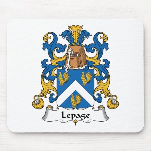 Lepage Familienwappen Mousepad (Vorne)