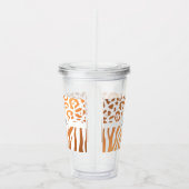 Lepard Print / Zebra Print Acryltrinkbecher (Rechts)