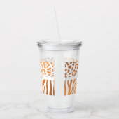Lepard Print / Zebra Print Acryltrinkbecher (Links)