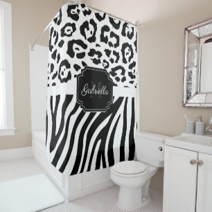 Lepard Print / Zebra Print Duschvorhang