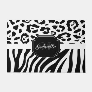 Lepard Print / Zebra Print Fußmatte