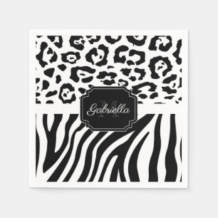 Lepard Print / Zebra Print Serviette
