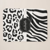 Lepard Print / Zebra Print Sherpadecke (Vorderseite (Horizontal))