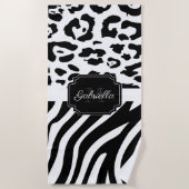 Lepard Print / Zebra Print Strandtuch (Vorderseite)