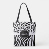 Lepard Print / Zebra Print Tasche (Rückseite)