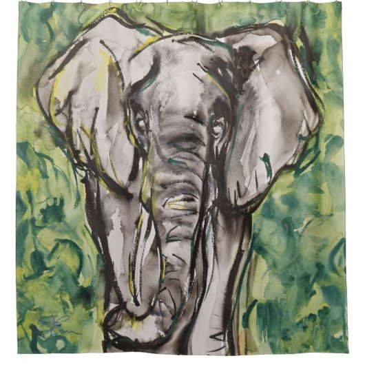 Lephelant Duschvorhang (Vorderseite)