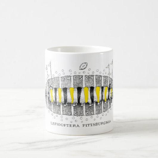 Lepidoptera Pittsburghia-Zazzle Kaffeetasse (Mittel)