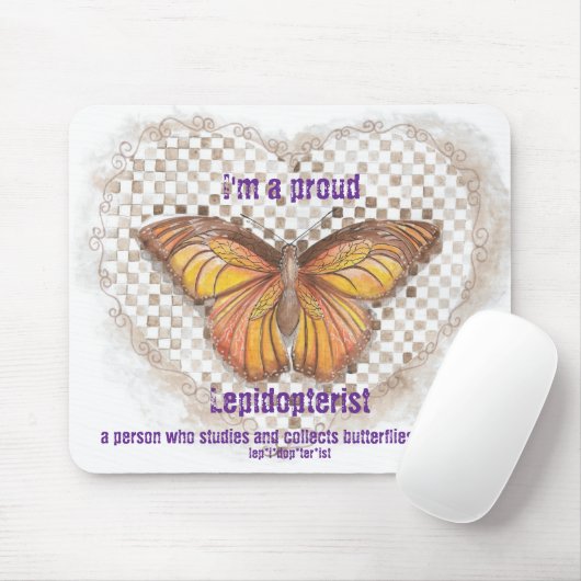 Lepidopterologe Mousepad (Mit Mouse)