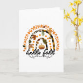 Lepord Hallo Herbst Karte (Gelbe Blume)
