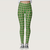 Leprachaun Hat St. Patrick's Day Print Leggings (Vorderseite)