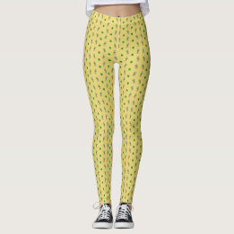 Leprachaun Kleeblatt St. Pat's Day Print Leggings