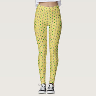 Leprachaun Kleeblatt St. Pat's Day Print Leggings