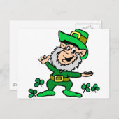 Leprachaun Postkarte (Vorne/Hinten)