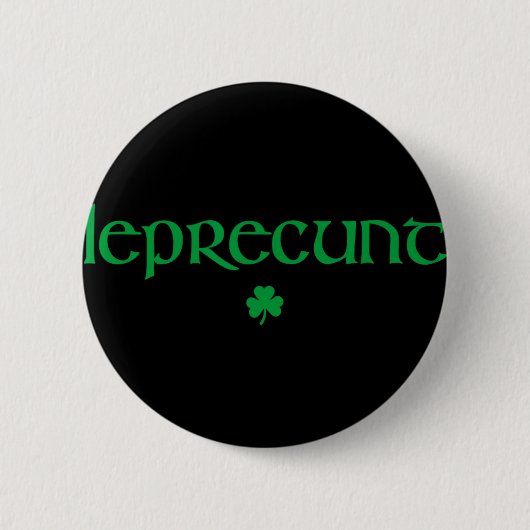 Lepre St. Patricks Day Damen Lepre Irish Shamrock Button (Vorderseite)