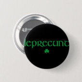 Lepre St. Patricks Day Damen Lepre Irish Shamrock Button (Vorne & Hinten)