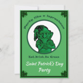 Leprechan-Party zum St. Patrick's Day Einladung (Vorderseite)