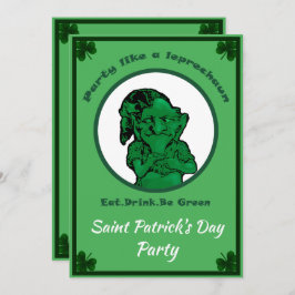Leprechan-Party zum St. Patrick's Day Einladung