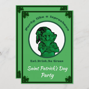Leprechan-Party zum St. Patrick's Day Einladung