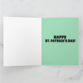 LEPRECHAN & RAINBOW ST.PATRICK'S DAY BIG CARDS KARTE (Innenseite)