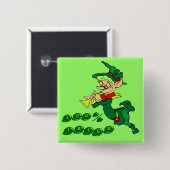 Leprechaun 100% IRISH Button (Vorne & Hinten)