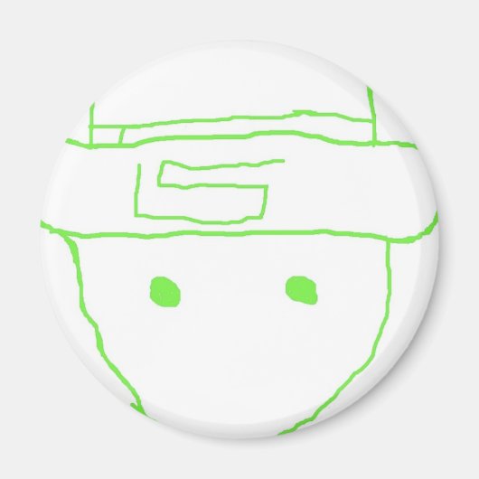 Leprechaun Amateur Sketch Magnet (Vorne)