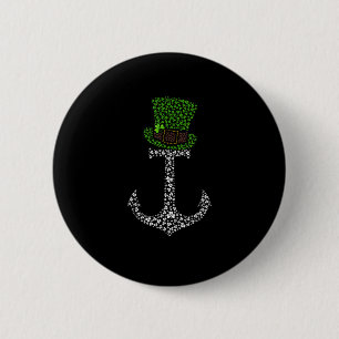 Leprechaun Anchor Kleeblatts Kreuzweg Piazza San P Button