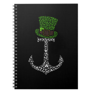 Leprechaun Anchor Kleeblatts Kreuzweg Piazza San P Notizblock