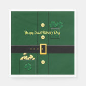 Leprechaun Anzug St Patricks Day Party P Napkin Serviette (Vorderseite)