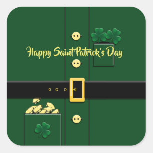 Leprechaun Anzug St Patricks Day Party Sticker
