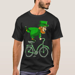 Leprechaun auf einem Bike St Patrick's Day Radfahr T-Shirt