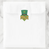 Leprechaun-Aufkleber Runder Aufkleber (Tasche)