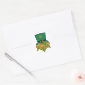 Leprechaun-Aufkleber Runder Aufkleber (Umschlag)