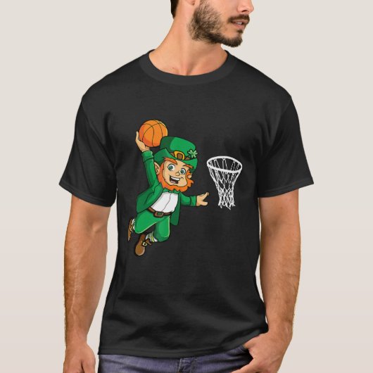 Leprechaun Basketball St Patricks Day Geschenke fü T-Shirt (Vorderseite)