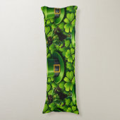 Leprechaun black cat Saint Patrick's Day lumber Seitenschläferkissen (Vorderseite Vertikal)