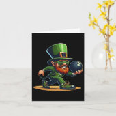 Leprechaun Bowling Bowler T-Shirt St.patricks Day  Karte (Gelbe Blume)